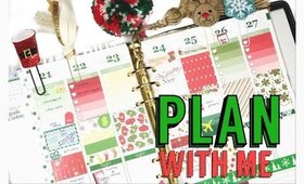 Plan with me: CHRISTMAS Erin Condren Life Planner Weekly Spread / Erin Condren Vertical #25