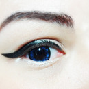Simple eye + Blue flower lenses