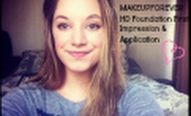 MAKEUPFOREVER HD Foundation First Impression & Application