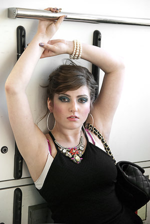 Another fun shoot with model and friend, Amber. It was taken in the tram.