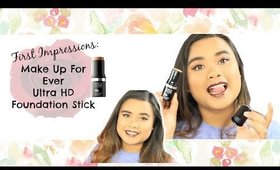 First Impression: MUFE Ultra HD Invisible Cover Stick Foundation || Sassysamey