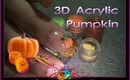 Cute 3D Acrylic Pumpkin Nails Thanksgiving :::... ☆ Jennifer Perez of Mystic Nails ☆