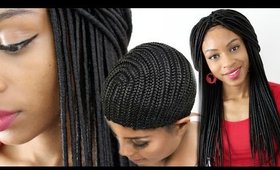 Faux Locs Crochet Braids Wig using a Cornrow Cap