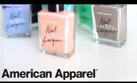 American Apparel Nail Lacquer Swatches