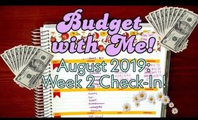 Paycheck to Paycheck | Week 2 Check In | August 2019 | Budget with Me! | Erin Condren Deluxe Month