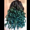 Blue Curly Hair