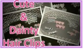 DIY: Cute & Dainty Jeweled Hair Clips!