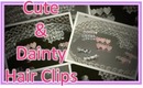 DIY: Cute & Dainty Jeweled Hair Clips!