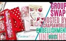 Scrapdaworld Essence of Valentine Embellishment Box, Valentines Day Embellishment Box Group Swap