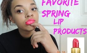 Favorite Spring Lip Products