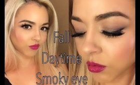 Fall Daytime Smoky Eye & Berry Lip | Beauty by Pinky