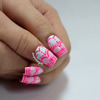 Pink Gradient Lace Nails