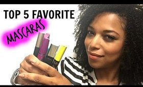 TOP 5 FAVORITE DRUGSTORE MASCARAS ♡ Collab w/ Beautiessentials