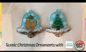 Making scenic Christmas Ornaments With @Letsresin (Resin Art)