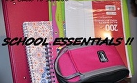 Back To School: School Essentials!