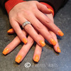Orange Gel Nails 