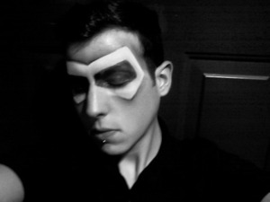 Super hero makeup mask! :D