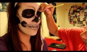 Lady Gaga Skeleton Makeup Tutorial