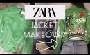 DIY : modifikasi jaket ZARA / ZARA Jacket makeover .