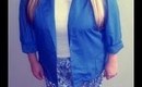 Plus Size OOTD: Thrifted Crazy Blue