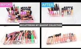 DECLUTTERING MY MAKEUP COLLECTION 2019 | LIP PRODUCTS + SWATCHES