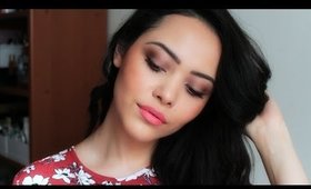 Tutorial para verano, pestañas grandes + labios salmón ||| Lilia Cortés