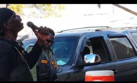 Black Elvis singing at Alabama StateTail Gate