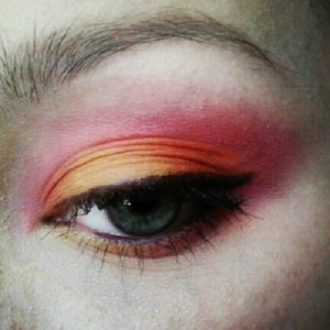 Pink, orange, and yellow. ready for summer!