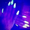 Glow in the dark nails •Light Green