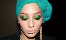 Teal Smokey Eye With A Pop Of Yellow! :)