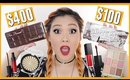 Full Face Drugstore vs High End Makeup Tutorial // ft. Too Faced Chocolate Bar Palette DUPE