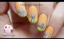 Freehand adorable mouse nail art tutorial
