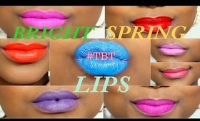 Bright Spring Lips On Dark Skin| #TBT |moTheFace