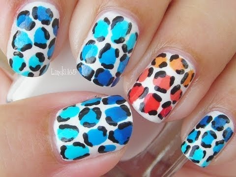 Nail Art - Ombre Leopard - Decoracion de Uñas | linda165 Video | Beautylish