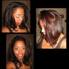 Blow-out  flat iron on natural hair