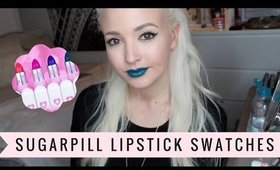 Sugarpill Pretty Poison Lipstick Swatches | ALL 6 SHADES!