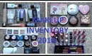 Makeup Inventory 2018