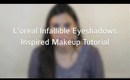 New Loreal Infallible Eyeshadows Inspired Quick Makeup Tutorial