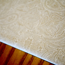 Fabric Detail: Beige & White Paisley