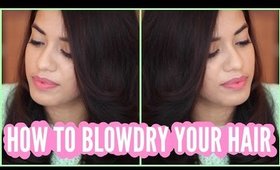 How to blow dry your hair by yourself
