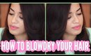 How to blow dry your hair by yourself