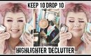 Keep 10 Drop 10 Highlighter Declutter