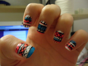Tribal nails.