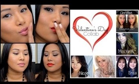 Valentine's Day Day-to-Night Tutorial, Collab & Giveaway | FromBrainsToBeauty