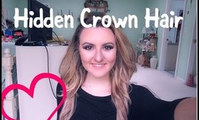 Hidden Crown Hair Extension Review / Color 882 on Thick Hair