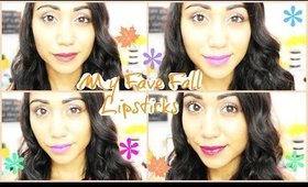 My Favourite FallLipsticks