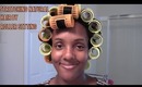 Stretching Natural Hair By Roller Setting