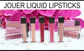 Jouer Long Wear Lip Creme Liquid Lipsticks - Metallics & Mattes - Review & Swatches | Phyrra