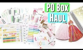 PO BOX HAPPY MAIL UNBOXING | Stickers & Planner Accessories