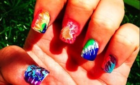 DIY: Tie-Dye Nail Art ♡